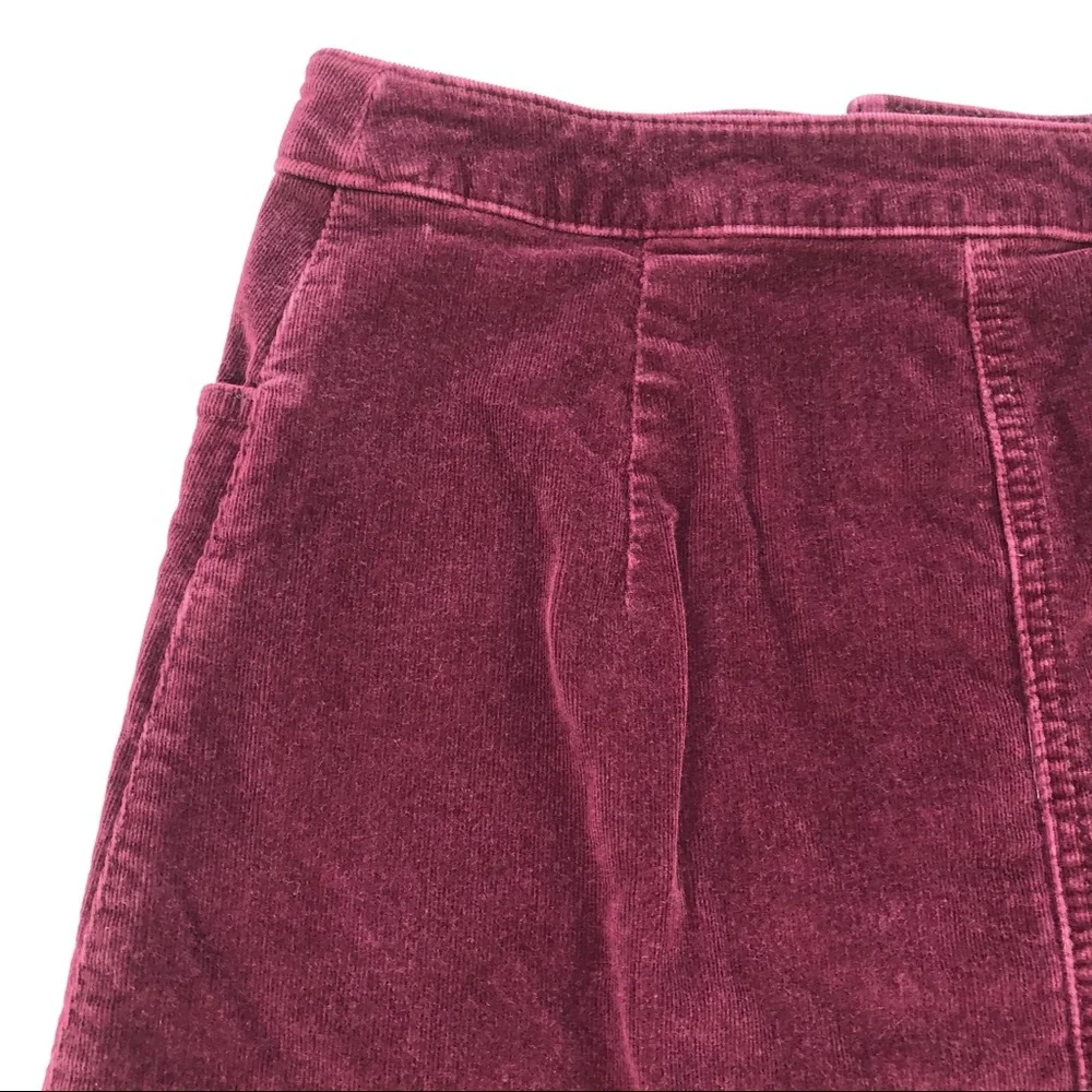 Express, Corduroy Mini Skirt, Button Down Front, Size 0